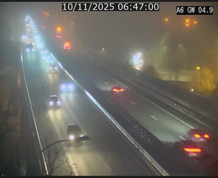 <h2>Traffic live webcam Luxembourg Croix de Cessange - A6 - BK 4.9 - direction Belgique</h2>