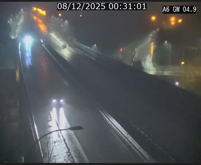 Traffic live webcam Luxembourg Croix de Cessange - A6 - BK 4.9 - direction Belgique