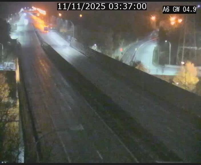 <h2>Traffic live webcam Luxembourg Croix de Cessange - A6 - BK 4.9 - direction Belgique</h2>