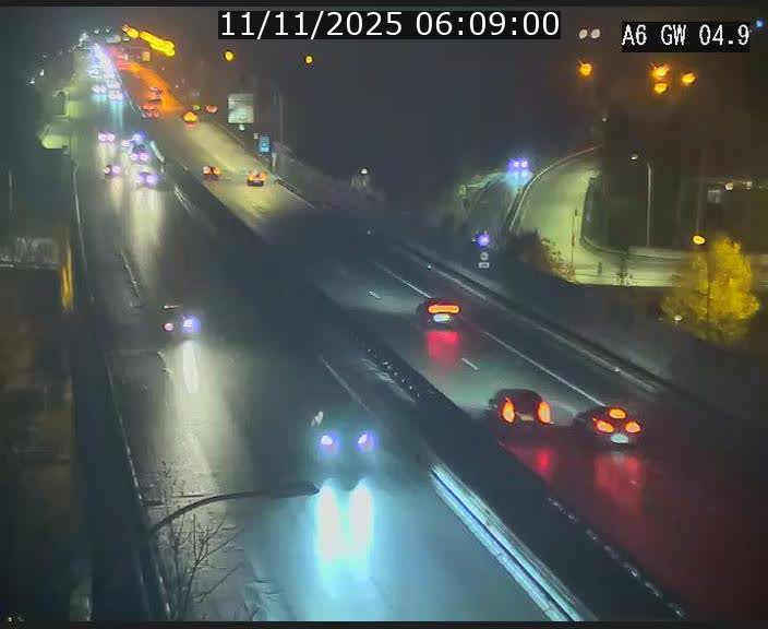<h2>Traffic live webcam Luxembourg Croix de Cessange - A6 - BK 4.9 - direction Belgique</h2>