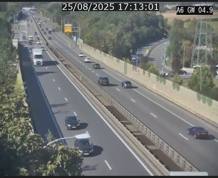 <h2>Traffic live webcam Luxembourg Croix de Cessange - A6 - BK 4.9 - direction Belgique</h2>