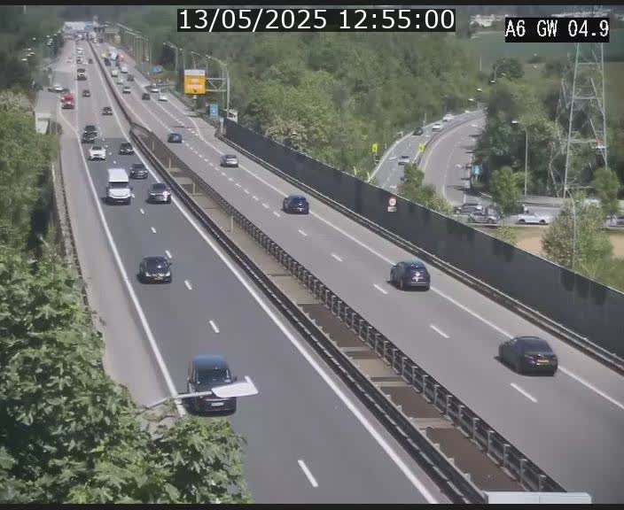 <h2>Traffic live webcam Luxembourg Croix de Cessange - A6 - BK 4.9 - direction Belgique</h2>