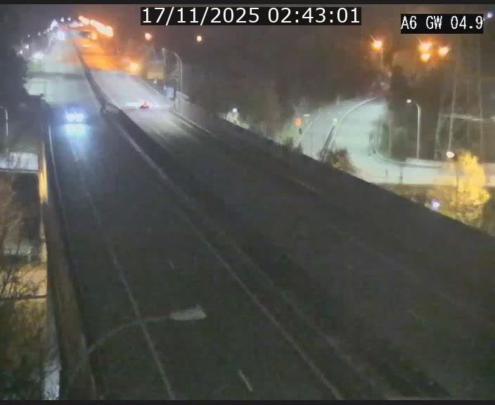 Traffic live webcam Luxembourg Croix de Cessange - A6 - BK 4.9 - direction Belgique