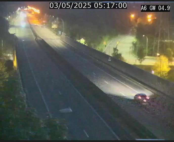 Traffic live webcam Luxembourg Croix de Cessange - A6 - BK 4.9 - direction Belgique