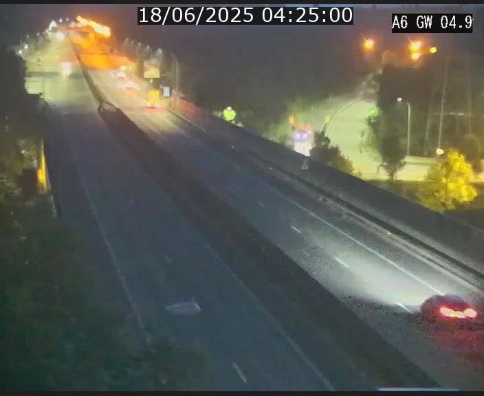 Traffic live webcam Luxembourg Croix de Cessange - A6 - BK 4.9 - direction Belgique