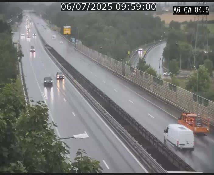 Traffic live webcam Luxembourg Croix de Cessange - A6 - BK 4.9 - direction Belgique
