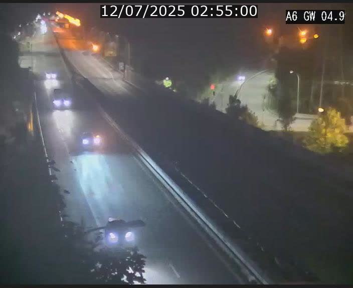 Traffic live webcam Luxembourg Croix de Cessange - A6 - BK 4.9 - direction Belgique