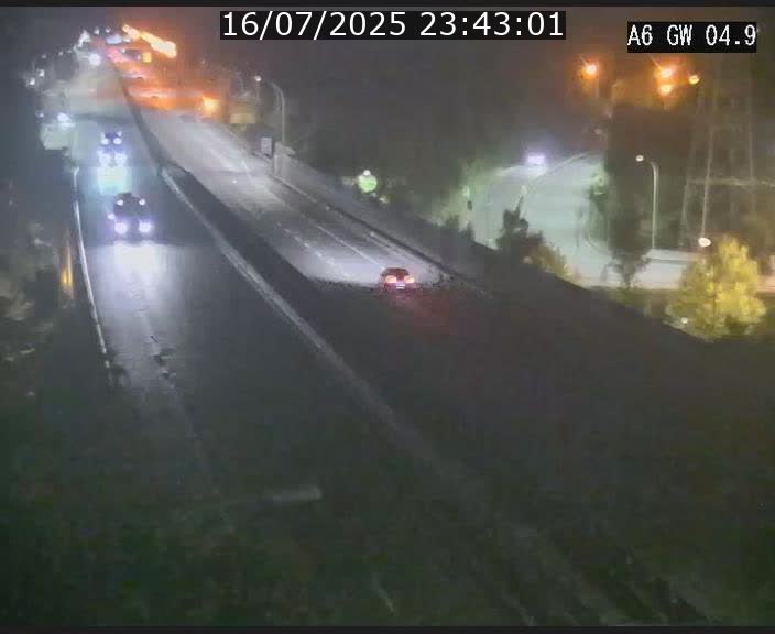 Traffic live webcam Luxembourg Croix de Cessange - A6 - BK 4.9 - direction Belgique