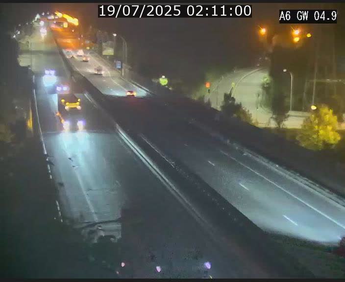Traffic live webcam Luxembourg Croix de Cessange - A6 - BK 4.9 - direction Belgique