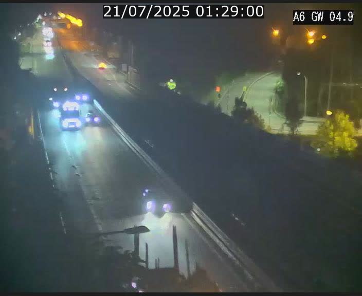 Traffic live webcam Luxembourg Croix de Cessange - A6 - BK 4.9 - direction Belgique