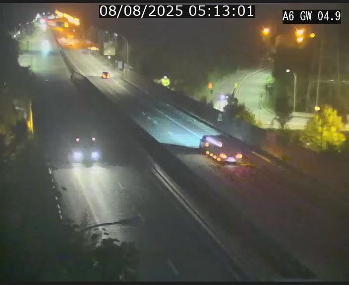 Traffic live webcam Luxembourg Croix de Cessange - A6 - BK 4.9 - direction Belgique