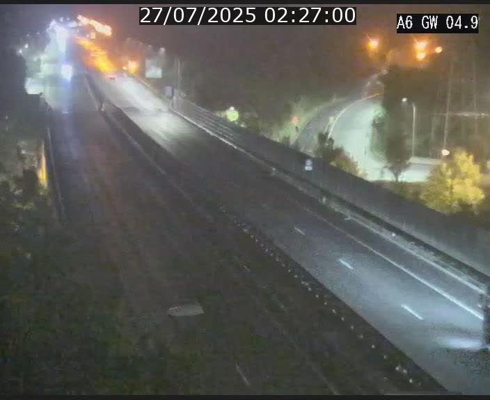 Traffic live webcam Luxembourg Croix de Cessange - A6 - BK 4.9 - direction Belgique