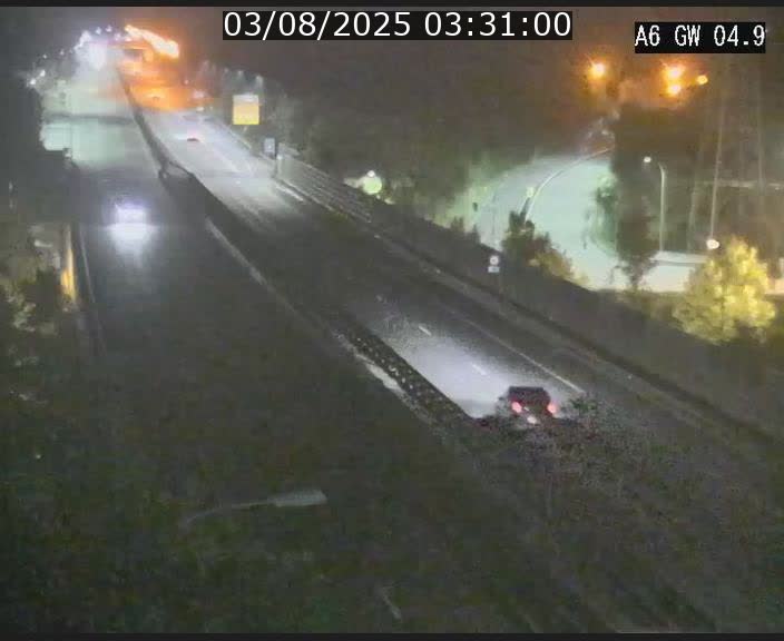 Traffic live webcam Luxembourg Croix de Cessange - A6 - BK 4.9 - direction Belgique