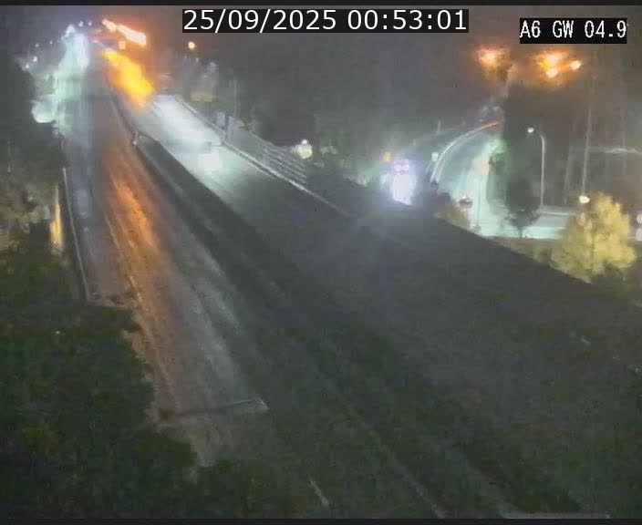 Traffic live webcam Luxembourg Croix de Cessange - A6 - BK 4.9 - direction Belgique