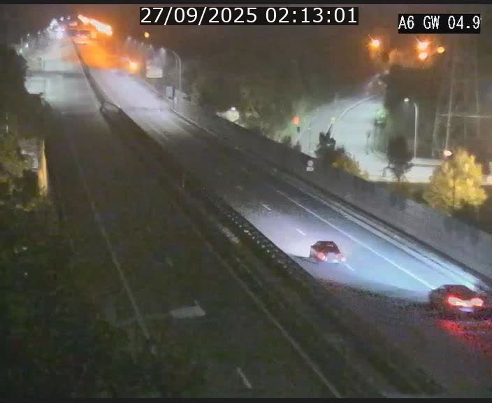 Traffic live webcam Luxembourg Croix de Cessange - A6 - BK 4.9 - direction Belgique