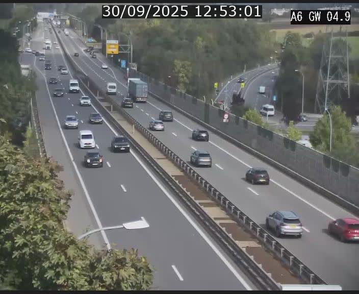 Traffic live webcam Luxembourg Croix de Cessange - A6 - BK 4.9 - direction Belgique