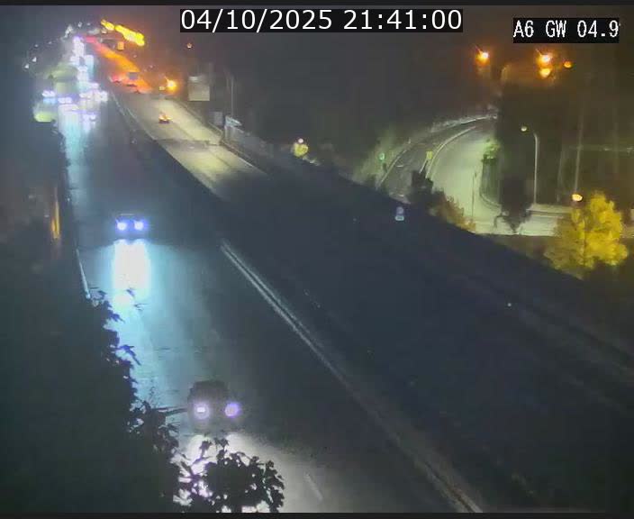 Traffic live webcam Luxembourg Croix de Cessange - A6 - BK 4.9 - direction Belgique