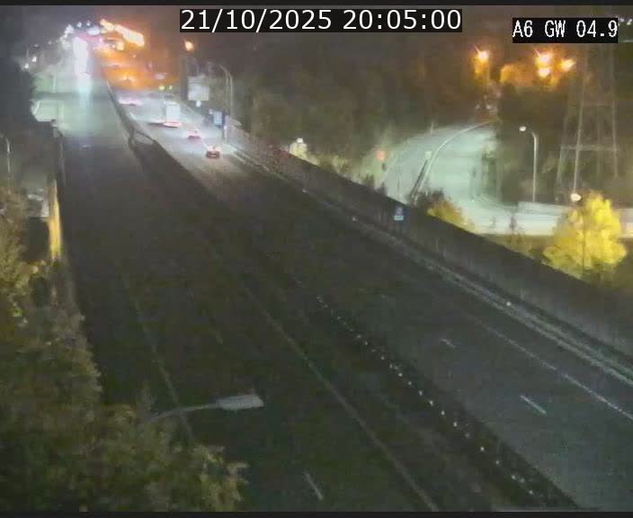 Traffic live webcam Luxembourg Croix de Cessange - A6 - BK 4.9 - direction Belgique