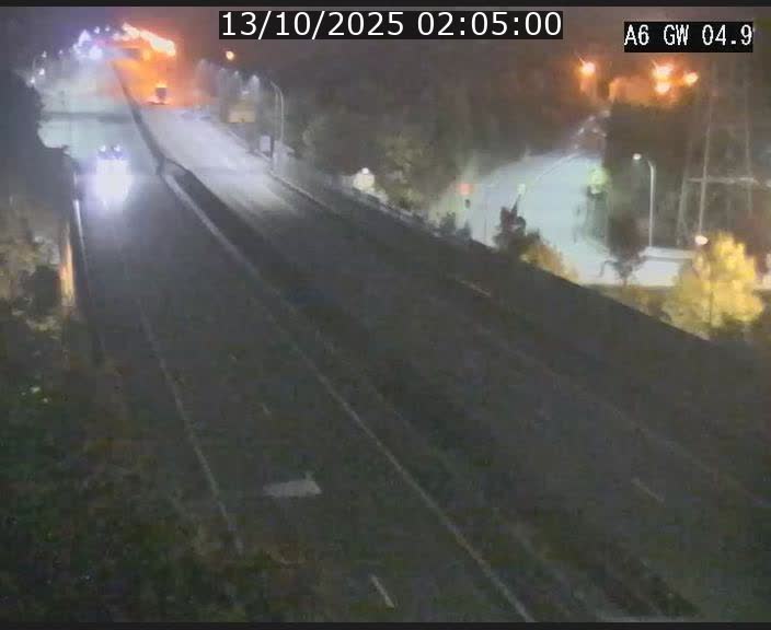 Traffic live webcam Luxembourg Croix de Cessange - A6 - BK 4.9 - direction Belgique