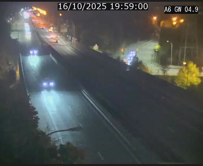 Traffic live webcam Luxembourg Croix de Cessange - A6 - BK 4.9 - direction Belgique