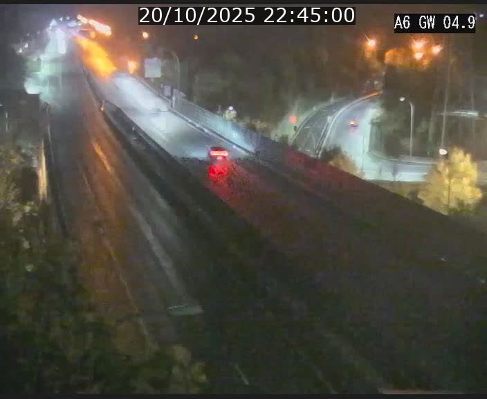 Traffic live webcam Luxembourg Croix de Cessange - A6 - BK 4.9 - direction Belgique