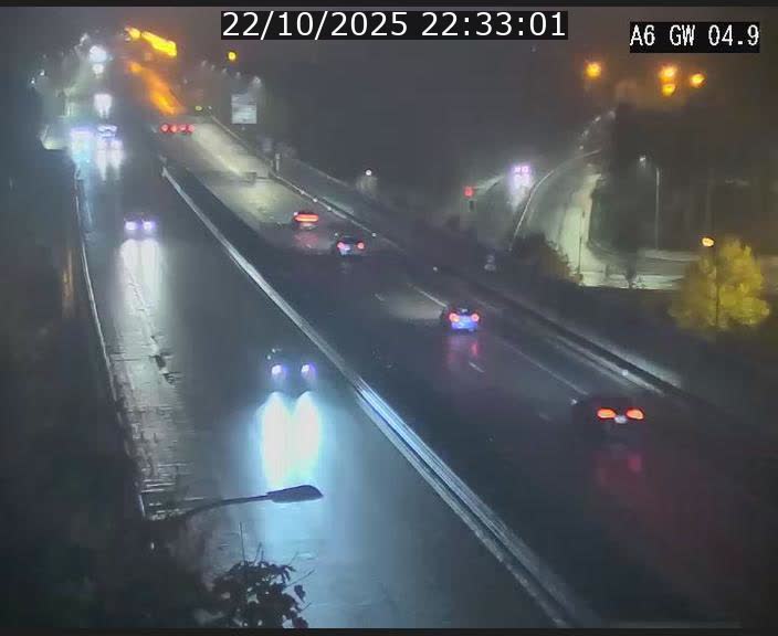Traffic live webcam Luxembourg Croix de Cessange - A6 - BK 4.9 - direction Belgique
