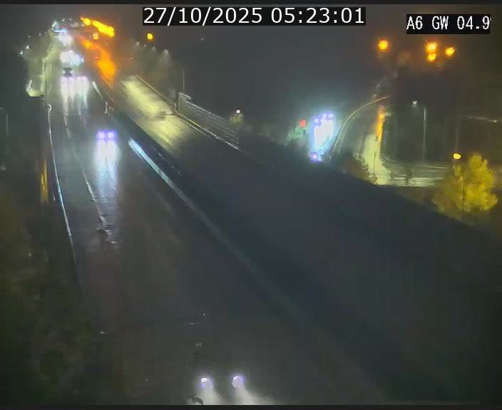 Traffic live webcam Luxembourg Croix de Cessange - A6 - BK 4.9 - direction Belgique