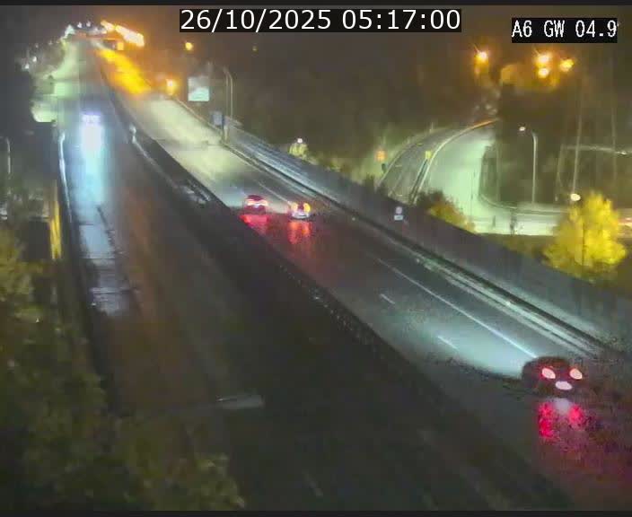 Traffic live webcam Luxembourg Croix de Cessange - A6 - BK 4.9 - direction Belgique