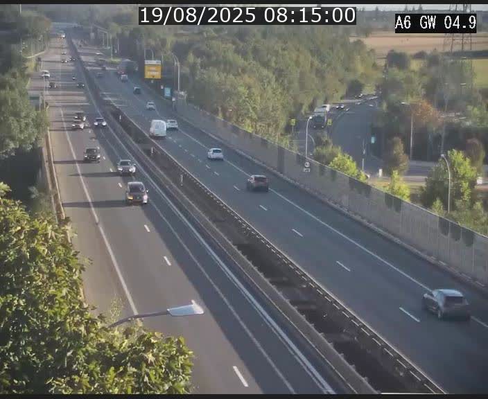 <h2>Traffic live webcam Luxembourg Croix de Cessange - A6 - BK 4.9 - direction Belgique</h2>