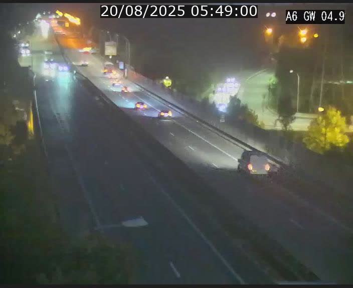 <h2>Traffic live webcam Luxembourg Croix de Cessange - A6 - BK 4.9 - direction Belgique</h2>