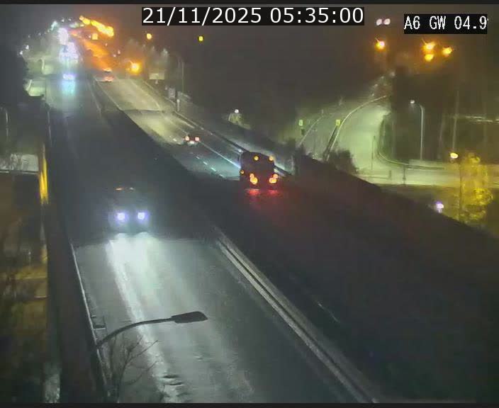 Traffic live webcam Luxembourg Croix de Cessange - A6 - BK 4.9 - direction Belgique