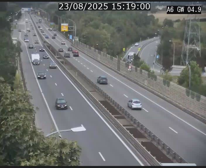 <h2>Traffic live webcam Luxembourg Croix de Cessange - A6 - BK 4.9 - direction Belgique</h2>