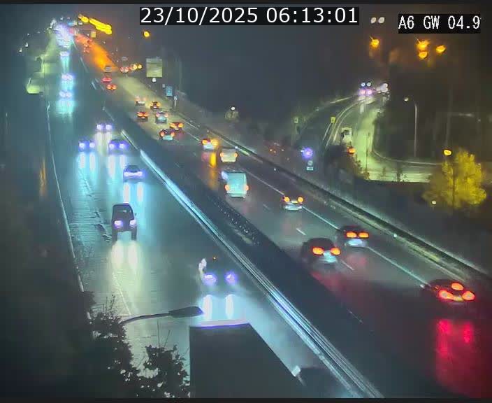 <h2>Traffic live webcam Luxembourg Croix de Cessange - A6 - BK 4.9 - direction Belgique</h2>