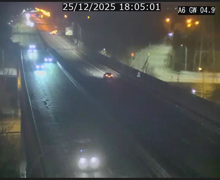 <h2>Traffic live webcam Luxembourg Croix de Cessange - A6 - BK 4.9 - direction Belgique</h2>