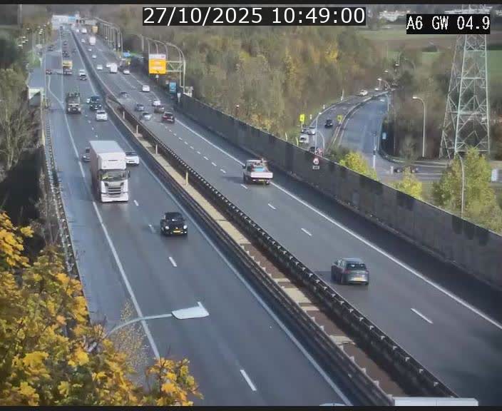 <h2>Traffic live webcam Luxembourg Croix de Cessange - A6 - BK 4.9 - direction Belgique</h2>