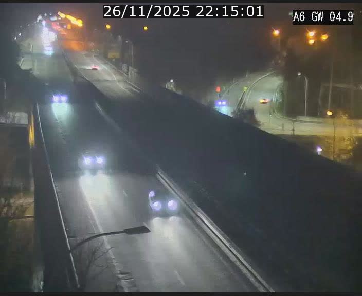 <h2>Traffic live webcam Luxembourg Croix de Cessange - A6 - BK 4.9 - direction Belgique</h2>