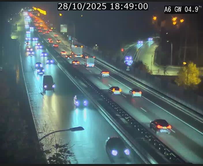 <h2>Traffic live webcam Luxembourg Croix de Cessange - A6 - BK 4.9 - direction Belgique</h2>