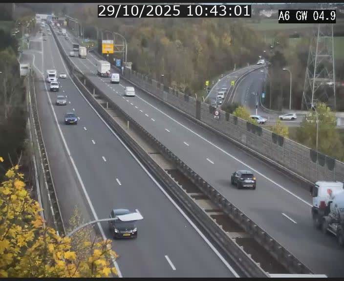 <h2>Traffic live webcam Luxembourg Croix de Cessange - A6 - BK 4.9 - direction Belgique</h2>