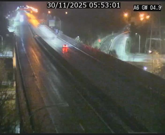<h2>Traffic live webcam Luxembourg Croix de Cessange - A6 - BK 4.9 - direction Belgique</h2>