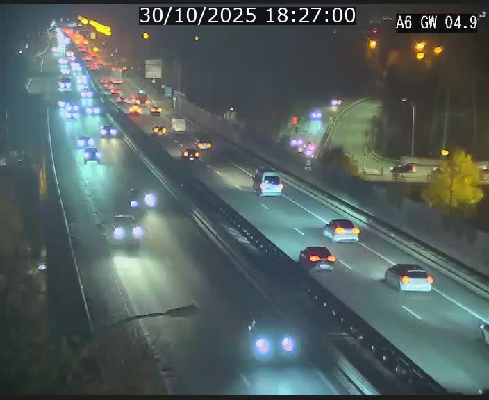 <h2>Traffic live webcam Luxembourg Croix de Cessange - A6 - BK 4.9 - direction Belgique</h2>
