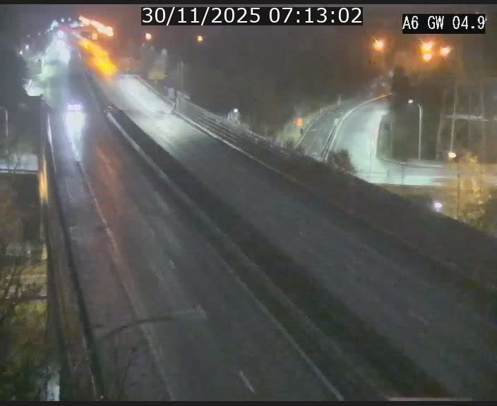 <h2>Traffic live webcam Luxembourg Croix de Cessange - A6 - BK 4.9 - direction Belgique</h2>