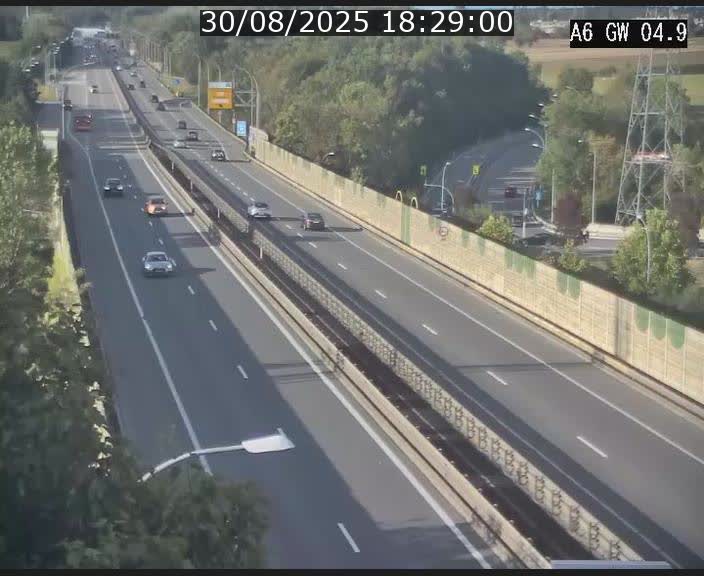 <h2>Traffic live webcam Luxembourg Croix de Cessange - A6 - BK 4.9 - direction Belgique</h2>