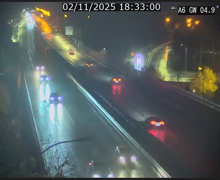 <h2>Traffic live webcam Luxembourg Croix de Cessange - A6 - BK 4.9 - direction Belgique</h2>