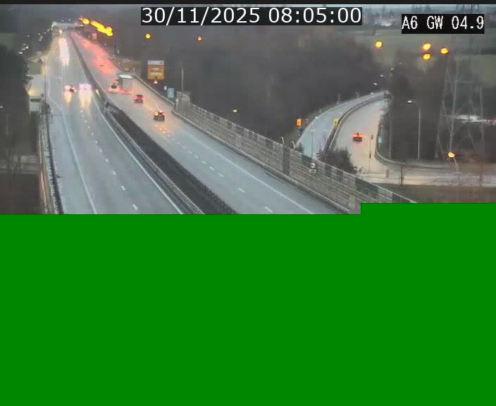<h2>Traffic live webcam Luxembourg Croix de Cessange - A6 - BK 4.9 - direction Belgique</h2>