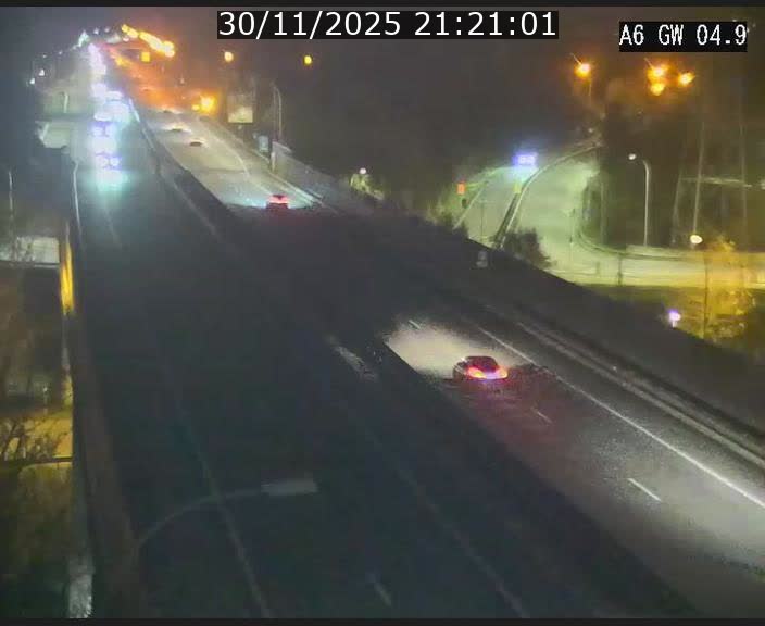 <h2>Traffic live webcam Luxembourg Croix de Cessange - A6 - BK 4.9 - direction Belgique</h2>
