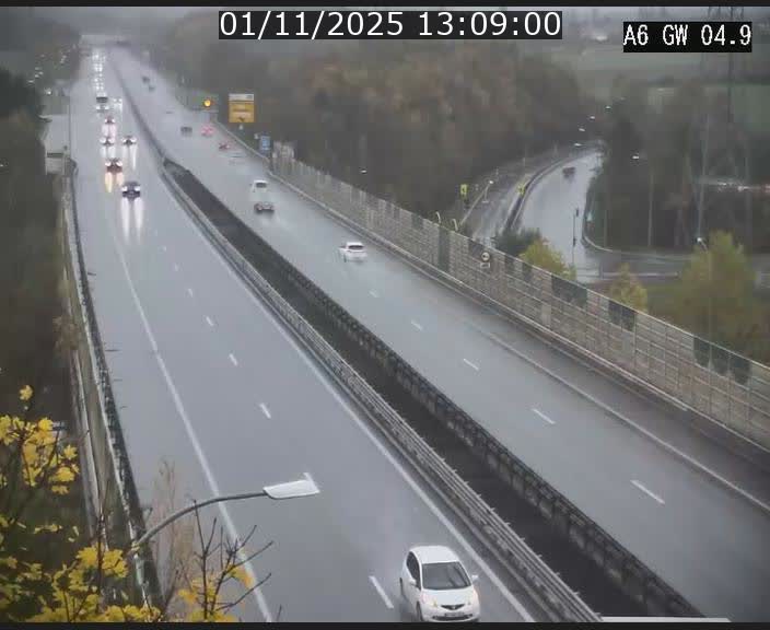 <h2>Traffic live webcam Luxembourg Croix de Cessange - A6 - BK 4.9 - direction Belgique</h2>