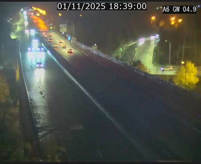 <h2>Traffic live webcam Luxembourg Croix de Cessange - A6 - BK 4.9 - direction Belgique</h2>