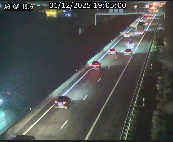 <h2>Traffic live webcam Luxembourg - Steinfort - A6 - BK 19.6 - direction Belgique</h2>