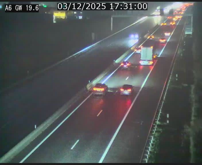 <h2>Traffic live webcam Luxembourg - Steinfort - A6 - BK 19.6 - direction Belgique</h2>