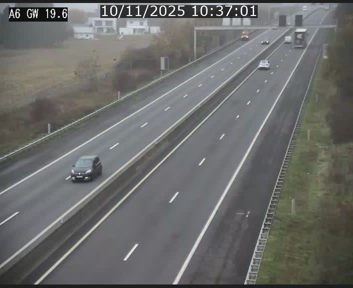 <h2>Traffic live webcam Luxembourg - Steinfort - A6 - BK 19.6 - direction Belgique</h2>